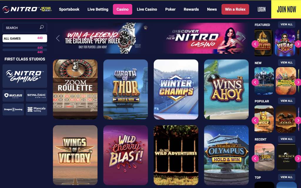 Nitrobetting Casino Website